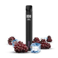 1150 Vape by Raf Camora - Einweg E-Shisha E-Zigarette Vape mit Nikotin - ADRIANA - Grape Ice